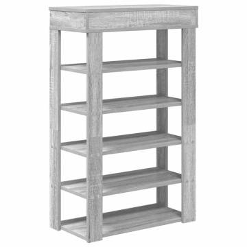 Shoe Rack Grey Sonoma 60x30x98 cm - Stylish Storage Solution