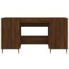 Elegant Brown Oak Desk 140x50x75 cm - Durable & Stylish