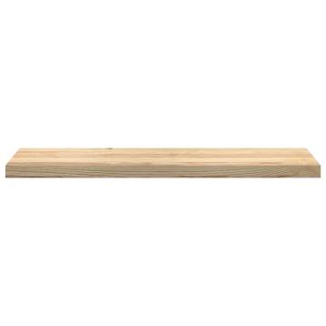 Stair Treads 4 pcs Untreated Solid Oak - 100x30x2 cm