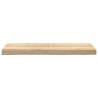 Untreated Solid Wood Oak Window Sills - 80x30x2 cm (2 pcs)