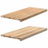  Window Sills 2 pcs Untreated 90x40x2 cm Solid Wood Oak Colour natural Size 90 x 40 x 2 cm Quantity in Package 1 