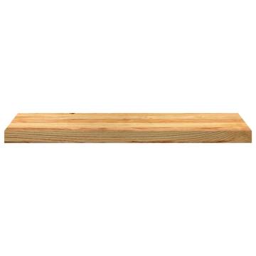 Light Brown Solid Oak Window Sills - 80x30x2 cm (2 pcs)