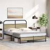 Sonoma Oak Double Bed Frame 135x190 cm | Robust & Elegant Design