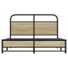 Sonoma Oak Double Bed Frame 135x190 cm | Robust & Elegant Design