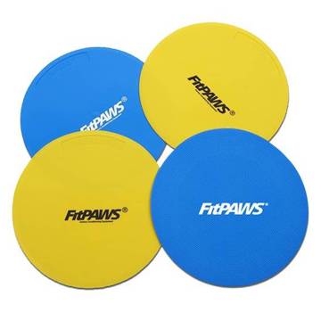 FitPAWS Training Targets - 4 pcs Yellow & Blue for Dogs