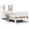 Bookcase Bed Without Mattress - White 75x190cm Small Single