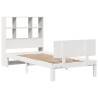 Bookcase Bed Without Mattress - White 75x190cm Small Single