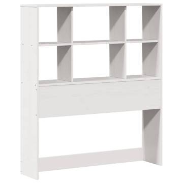 Bookcase Bed Without Mattress - White 75x190cm Small Single