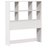 Bookcase Bed Without Mattress - White 75x190cm Small Single