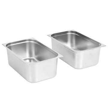 Gastronorm Containers 2 pcs GN 1/1 - Stainless Steel Kitchenware