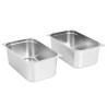 Gastronorm Containers 2 pcs GN 1/1 - Stainless Steel Kitchenware