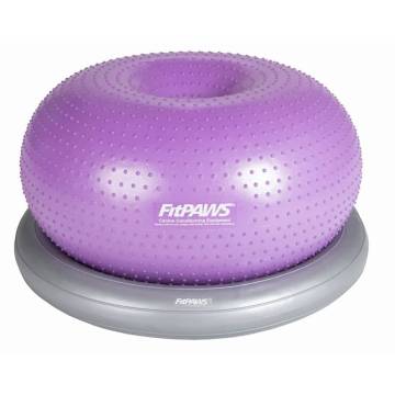 FitPAWS Pet Balance Ball TRAX Donut 55 cm - Purple Dog Training