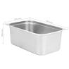 Gastronorm Containers 2 pcs GN 1/1 - Stainless Steel Kitchenware