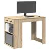  Desk with Drawer and Shelf Sonoma Oak 102x62x77.5 cm Engineered Wood Colour sonoma oak Quantity in Package 1 