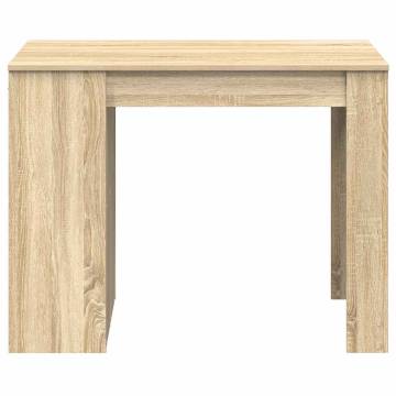 Elegant Desk with Drawer & Shelf - Sonoma Oak | HipoMarket