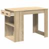 Elegant Desk with Drawer & Shelf - Sonoma Oak | HipoMarket