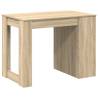 Elegant Desk with Drawer & Shelf - Sonoma Oak | HipoMarket