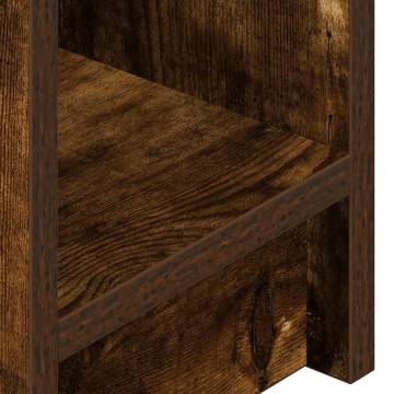 Stylish Smoked Oak Bedside Cabinets with Drawer - Set of 2