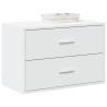  Cabinet with 2 Drawers White 60x31x40 cm Engineered Wood Colour white Quantity in Package 1 