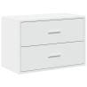 Stylish White Cabinet with 2 Drawers - 60x31x40 cm