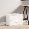 Stylish White Cabinet with 2 Drawers - 60x31x40 cm