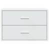 Stylish White Cabinet with 2 Drawers - 60x31x40 cm