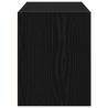 Stylish Black Oak Cabinet with 2 Drawers - 60x31x40 cm