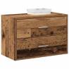  Cabinet with 2 Drawers Old Wood 60x31x40 cm Engineered Wood Colour old wood Quantity in Package 1 