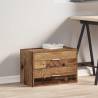 Stylish 2-Drawer Cabinet in Old Wood - 60x31x40 cm