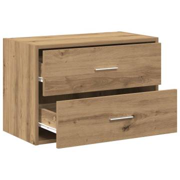 Cabinet with 2 Drawers in Artisan Oak - Stylish & Durable