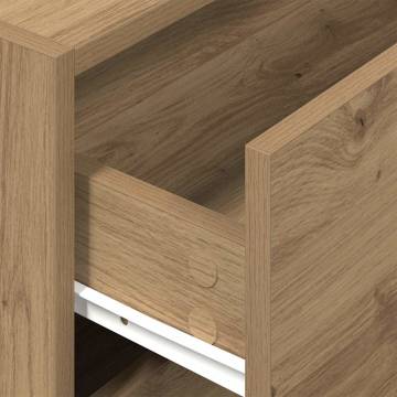 Cabinet with 2 Drawers in Artisan Oak - Stylish & Durable