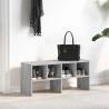 Shoe Rack Stackable Grey Sonoma - 89.5x30x40 cm