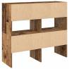 Shoe Racks 2 pcs Stackable Old Wood | Durable Storage Solution