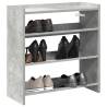  Shoe Rack Concrete Grey 60x25x62 cm Engineered Wood Colour concrete grey Quantity in Package 1 Height 62 cm Width 60 cm 