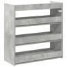 Concrete Grey Shoe Rack 60x25x62 cm - Stylish Storage Solution