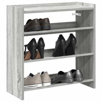 Shoe Rack Grey Sonoma 60x25x62 cm - Stylish & Durable Storage