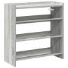 Shoe Rack Grey Sonoma 60x25x62 cm - Stylish & Durable Storage