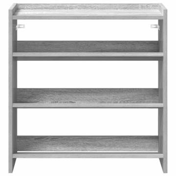 Shoe Rack Grey Sonoma 60x25x62 cm - Stylish & Durable Storage