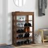 Brown Oak Shoe Rack | Stylish & Durable 60x30x98 cm