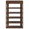 Brown Oak Shoe Rack | Stylish & Durable 60x30x98 cm