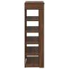 Brown Oak Shoe Rack | Stylish & Durable 60x30x98 cm