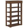 Brown Oak Shoe Rack | Stylish & Durable 60x30x98 cm