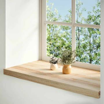 Solid Oak Window Sills 2 pcs - Untreated | 80x40x2 cm