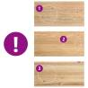 Solid Oak Window Sills 2 pcs - Untreated | 80x40x2 cm