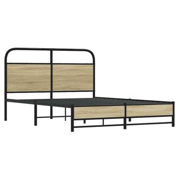 Bed Frame 120x200 cm Sonoma Oak - Durable & Stylish Design