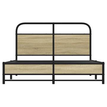 Bed Frame 120x200 cm Sonoma Oak - Durable & Stylish Design