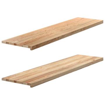 Untreated Solid Wood Oak Window Sills - 2 pcs | Hipo Market