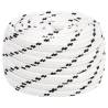 Durable 20mm White Work Rope - 25m Polyester | HiPoMarket