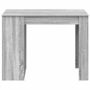 Stylish Grey Sonoma Desk with Drawer & Shelf - 102x62 cm