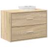  Cabinet with 2 Drawers Sonoma Oak 60x31x40 cm Engineered Wood Colour sonoma oak Quantity in Package 1 